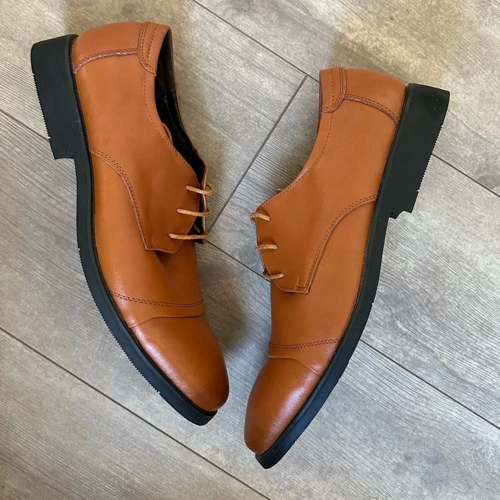 New Mio Marino Men's Chestnut Oxford Dress Shoes Size 10